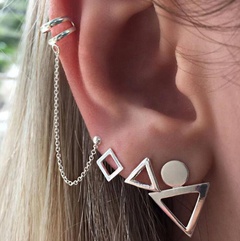 Fashion Alloy plating Earrings Geometric (Alloy)  NHGY0979-Alloy