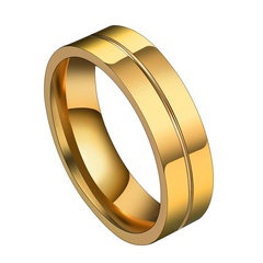 Titanium&Stainless Steel Fashion Geometric Ring  (Men Alloy-6) NHHF1123-Men-Alloy-6