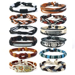 Leather Fashion bolso cesta bracelet  (12-piece set) NHPK2162-12-piece-set