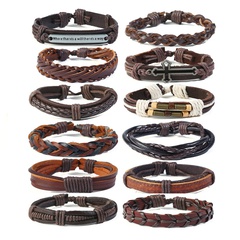 Leather Fashion bolso cesta bracelet  (12-piece set) NHPK2163-12-piece-set