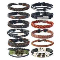 Leather Fashion bolso cesta bracelet  (12-piece set) NHPK2165-12-piece-set