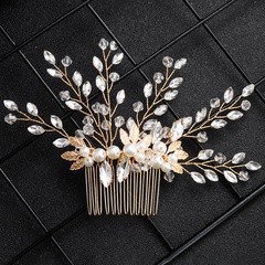 Beads Fashion Geometric Hair accessories  (Alloy) NHHS0570-Alloy