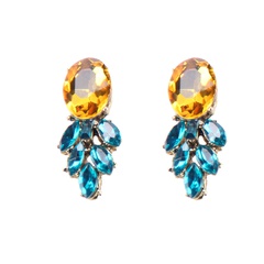 Imitated crystal&CZ Fashion Geometric necklace  (earring) NHJQ10964-earring