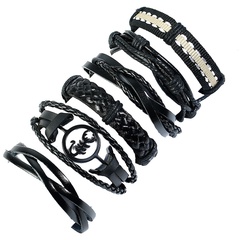 Leather Fashion bolso cesta bracelet  (Six-piece set) NHPK2170-Six-piece-set