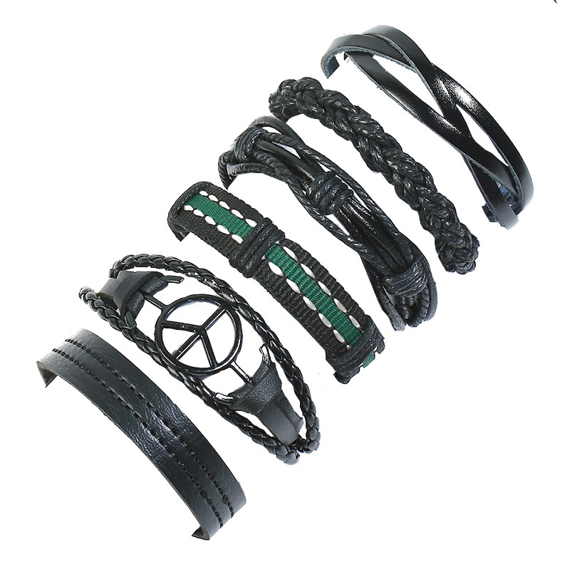 Leather Fashion bolso cesta bracelet  Sixpiece set NHPK2171Sixpieceset