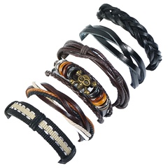 Leather Fashion bolso cesta bracelet  (Six-piece set) NHPK2173-Six-piece-set