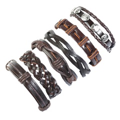 Leather Fashion bolso cesta bracelet  (Six-piece set) NHPK2175-Six-piece-set