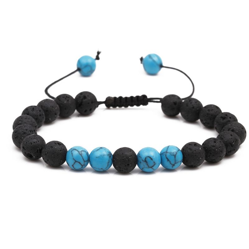 Natural Stone Fashion bolso cesta bracelet  Blue pine NHYL0363Bluepine