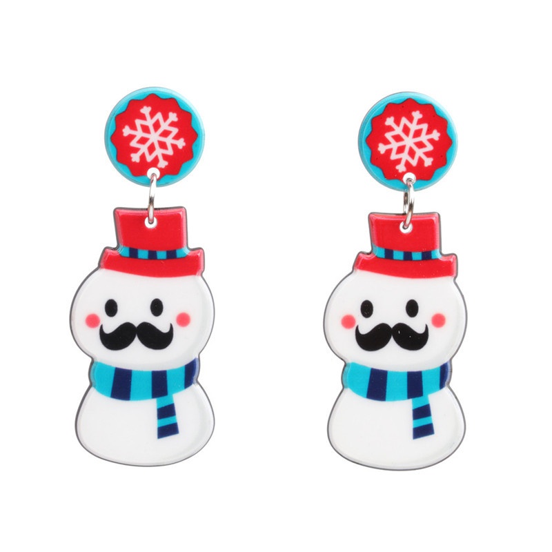 Acrylic Fashion Geometric earring  Bearded snowman NHYL0400Beardedsnowman