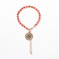 Alloy Fashion Geometric bracelet  Round pendant + red bead chain NHHN0328Roundpendantredbeadchainpicture13