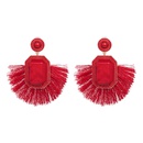 Alloy Fashion Tassel earring  red NHJJ5328redpicture1
