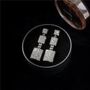 Imitated crystalCZ Simple Geometric earring  K9 NHIM1473K9picture4