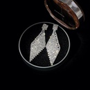 Imitated crystalCZ Simple Geometric earring  K9 NHIM1474K9picture4