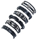 Leather Fashion Geometric bracelet  Sixpiece set NHPK2185Sixpiecesetpicture1