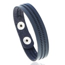 Leather Fashion Geometric bracelet  black NHPK2188blackpicture1