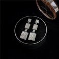 Imitated crystalCZ Simple Geometric earring  K9 NHIM1473K9picture5