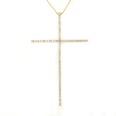 Copper Fashion Cross necklace  Alloyplated white zircon NHBP0242Alloyplatedwhitezirconpicture19