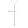 Copper Fashion Cross necklace  Alloyplated white zircon NHBP0242Alloyplatedwhitezirconpicture34
