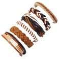 Leather Fashion Geometric bracelet  Sixpiece set NHPK2186Sixpiecesetpicture3