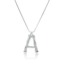 Alloy Simple Geometric necklace  Letter A alloy 2163 NHXR2637LetterAalloy2163picture3