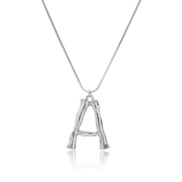 Alloy Simple Geometric necklace  Letter A alloy 2163 NHXR2637LetterAalloy2163picture3