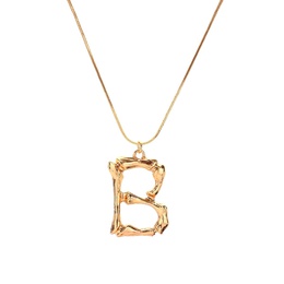 Alloy Simple Geometric necklace  Letter A alloy 2163 NHXR2637LetterAalloy2163picture4
