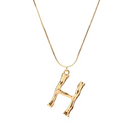 Alloy Simple Geometric necklace  Letter A alloy 2163 NHXR2637LetterAalloy2163picture16