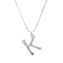Alloy Simple Geometric necklace  Letter A alloy 2163 NHXR2637LetterAalloy2163picture23