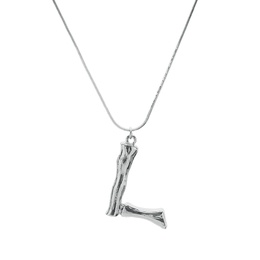 Alloy Simple Geometric necklace  Letter A alloy 2163 NHXR2637LetterAalloy2163picture25