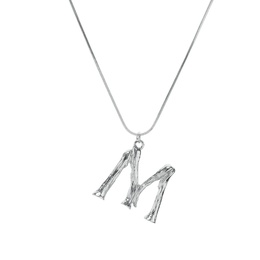 Alloy Simple Geometric necklace  Letter A alloy 2163 NHXR2637LetterAalloy2163picture15