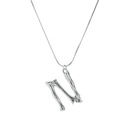 Alloy Simple Geometric necklace  Letter A alloy 2163 NHXR2637LetterAalloy2163picture29