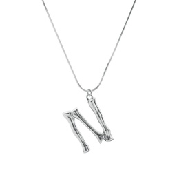 Alloy Simple Geometric necklace  Letter A alloy 2163 NHXR2637LetterAalloy2163picture29