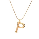 Alloy Simple Geometric necklace  Letter A alloy 2163 NHXR2637LetterAalloy2163picture32