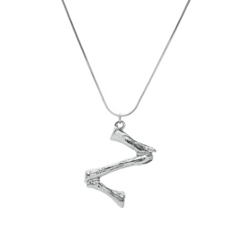 Alloy Simple Geometric necklace  Letter A alloy 2163 NHXR2637LetterAalloy2163picture14