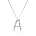 Alloy Simple Geometric necklace  Letter A alloy 2163 NHXR2637LetterAalloy2163picture56