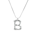 Alloy Simple Geometric necklace  Letter A alloy 2163 NHXR2637LetterAalloy2163picture58