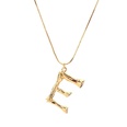 Alloy Simple Geometric necklace  Letter A alloy 2163 NHXR2637LetterAalloy2163picture63