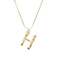 Alloy Simple Geometric necklace  Letter A alloy 2163 NHXR2637LetterAalloy2163picture69