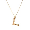 Alloy Simple Geometric necklace  Letter A alloy 2163 NHXR2637LetterAalloy2163picture77