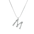 Alloy Simple Geometric necklace  Letter A alloy 2163 NHXR2637LetterAalloy2163picture80