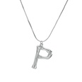 Alloy Simple Geometric necklace  Letter A alloy 2163 NHXR2637LetterAalloy2163picture86
