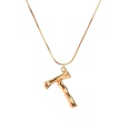 Alloy Simple Geometric necklace  Letter A alloy 2163 NHXR2637LetterAalloy2163picture93