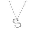 Alloy Simple Geometric necklace  Letter A alloy 2163 NHXR2637LetterAalloy2163picture92