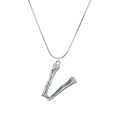 Alloy Simple Geometric necklace  Letter A alloy 2163 NHXR2637LetterAalloy2163picture98