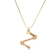 Alloy Simple Geometric necklace  Letter A alloy 2163 NHXR2637LetterAalloy2163picture105
