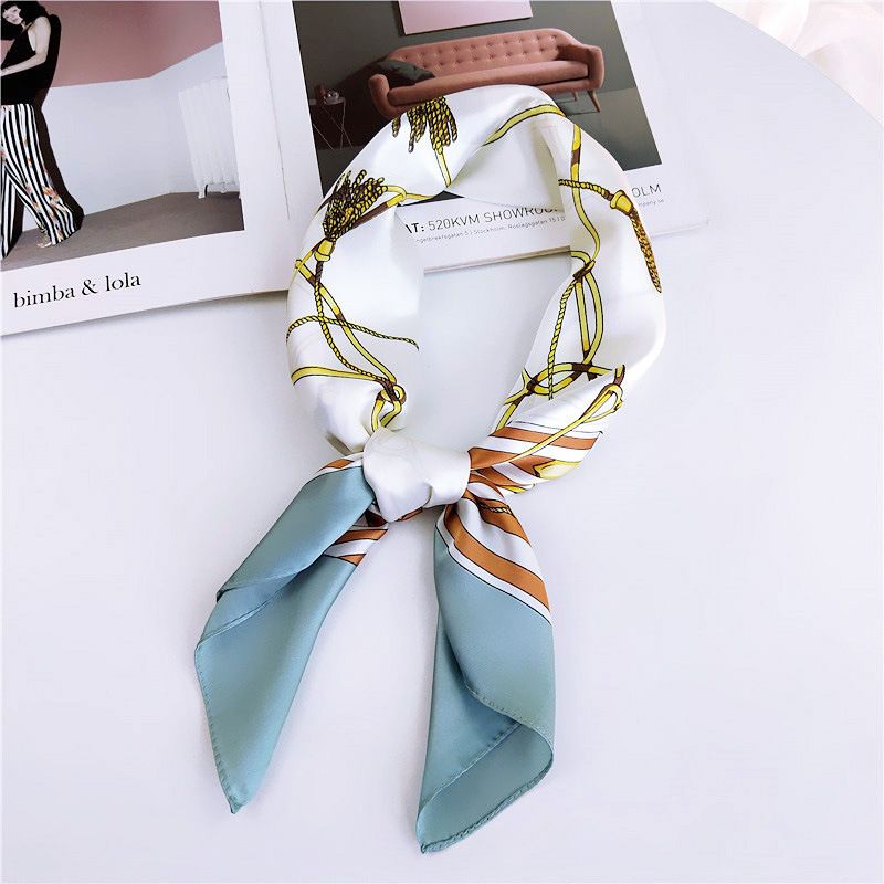 Alloy Korea  scarf  1 rope knot green edge 70cm NHMN03171ropeknotgreenedge70cm