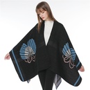 Cloth Fashion  scarf  1 wave black NHMN03261waveblackpicture26