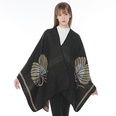 Cloth Fashion  scarf  1 wave black NHMN03261waveblackpicture80