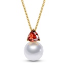 Europische und amerikanische kreative neue Zirkon eingelegte Perlenkette einfache AllMatchPerlen anhnger kurze Schlsselbein kette weiblich 77596picture1