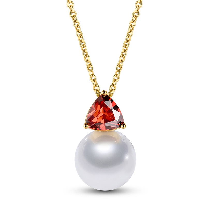 Europische und amerikanische kreative neue Zirkon eingelegte Perlenkette einfache AllMatchPerlen anhnger kurze Schlsselbein kette weiblich 77596
